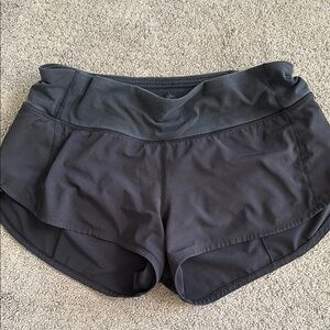 Lululemon Athletica Black Athletic Shorts Moisture-Wicking